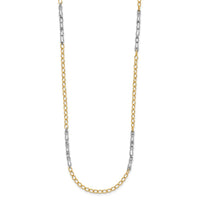 Load image into Gallery viewer, 14K Two-Tone Polished Fancy Link Necklace
