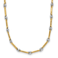 Load image into Gallery viewer, 14K Two-Tone Polished Fancy Link Necklace
