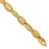 Load image into Gallery viewer, 14K Polished Fancy Link Bracelet
