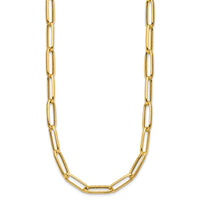 Load image into Gallery viewer, 14K Polished and Textured Fancy Link Necklace
