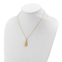 Load image into Gallery viewer, 14K Polished Teardrop 16in w/2in ext. Necklace
