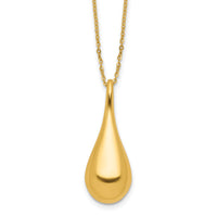 Load image into Gallery viewer, 14K Polished Teardrop 16in w/2in ext. Necklace
