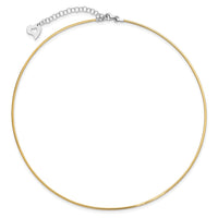 Load image into Gallery viewer, 14K Two-tone Polished Reversible with 2in ext. Necklace
