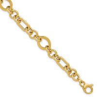 Load image into Gallery viewer, 14K Polished Fancy Link Bracelet
