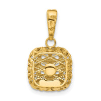 Load image into Gallery viewer, 14K Polished Puffed Square Pendant
