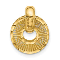Load image into Gallery viewer, 14K Polished and Diamond-cut Circle Pendant
