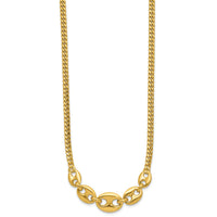 Load image into Gallery viewer, 14K Polished Fancy Curb Link Necklace
