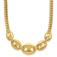 Load image into Gallery viewer, 14K Polished Fancy Curb Link Necklace
