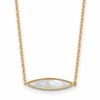 14K Polished Mother of Pearl w/1in ext. Necklace
