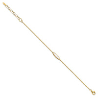 Load image into Gallery viewer, 14K Polished Mother of Pearl w/1in ext. Bracelet
