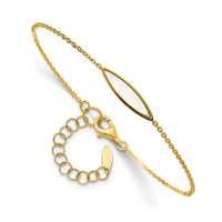 Load image into Gallery viewer, 14K Polished Mother of Pearl w/1in ext. Bracelet
