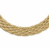 14K Polished Braided Mesh Necklace