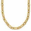 14K Polished and Twisted Fancy Link Toggle Necklace