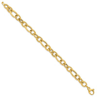Load image into Gallery viewer, 14K Polished Fancy Link Bracelet
