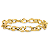 Load image into Gallery viewer, 14K Polished Fancy Link Bracelet

