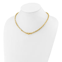Load image into Gallery viewer, 14K Polished Fancy Graduated Link Necklace

