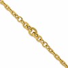 14K Polished Fancy Graduated Link Bracelet