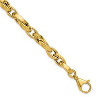 Load image into Gallery viewer, 14K Polished Fancy Twisted Link Bracelet
