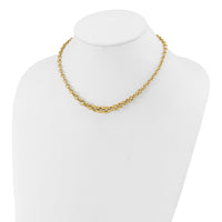 Load image into Gallery viewer, 14K Polished Fancy Graduated Circle Link Necklace
