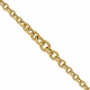 14K Polished Fancy Graduated Circle Link bracelet