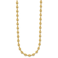 Load image into Gallery viewer, 14K Polished Puffed Mariner Link Necklace
