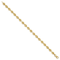 Load image into Gallery viewer, 14K Polished Puffed Mariner Link Bracelet
