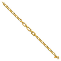 Load image into Gallery viewer, 14K Polished Fancy Link Bracelet
