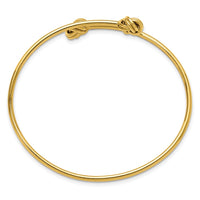 Load image into Gallery viewer, 14K Polished Knot Flexible Bypass Bangle
