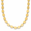 14K Polished Fancy Mirror Link Necklace