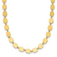 Load image into Gallery viewer, 14K Polished Fancy Mirror Link Necklace
