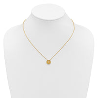 Load image into Gallery viewer, 14K Polished and Satin Tree of Life Necklace
