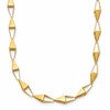 14K Polished Geometric Link Necklace