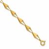 14K Polished Geometric Link Bracelet