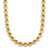 14K Polished Fancy Link Necklace