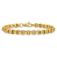 Load image into Gallery viewer, 14K Polished Fancy Link Bracelet
