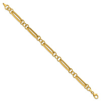 Load image into Gallery viewer, 14K Polished Fancy Link Bracelet
