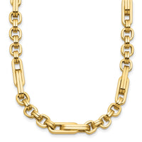 Load image into Gallery viewer, 14K Polished Fancy Link Necklace
