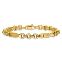 Load image into Gallery viewer, 14K Polished Fancy Link Bracelet
