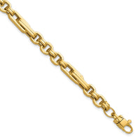 Load image into Gallery viewer, 14K Polished Fancy Link Bracelet
