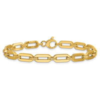 Load image into Gallery viewer, 14K Polished Fancy Link Bracelet
