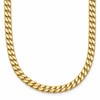 14K Polished Fancy Curb Link Necklace