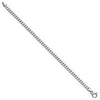 Load image into Gallery viewer, 14K White Gold Polished Fancy Curb Link Bracelet
