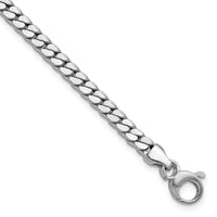 Load image into Gallery viewer, 14K White Gold Polished Fancy Curb Link Bracelet
