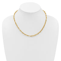Load image into Gallery viewer, 14K Polished and Twisted Fancy Toggle Necklace
