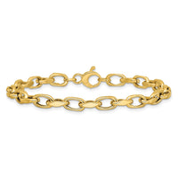 Load image into Gallery viewer, 14K Polished Fancy Link Bracelet

