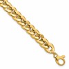 14K Polished Fancy Curb Link Bracelet