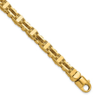 Load image into Gallery viewer, 14K Polished Fancy Link Men&#39;s Bracelet
