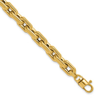 Load image into Gallery viewer, 14K Polished Fancy Link Men&#39;s Bracelet
