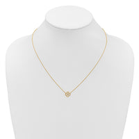 Load image into Gallery viewer, 14K Polished 4-Leaf Clover w/2in ext. Necklace
