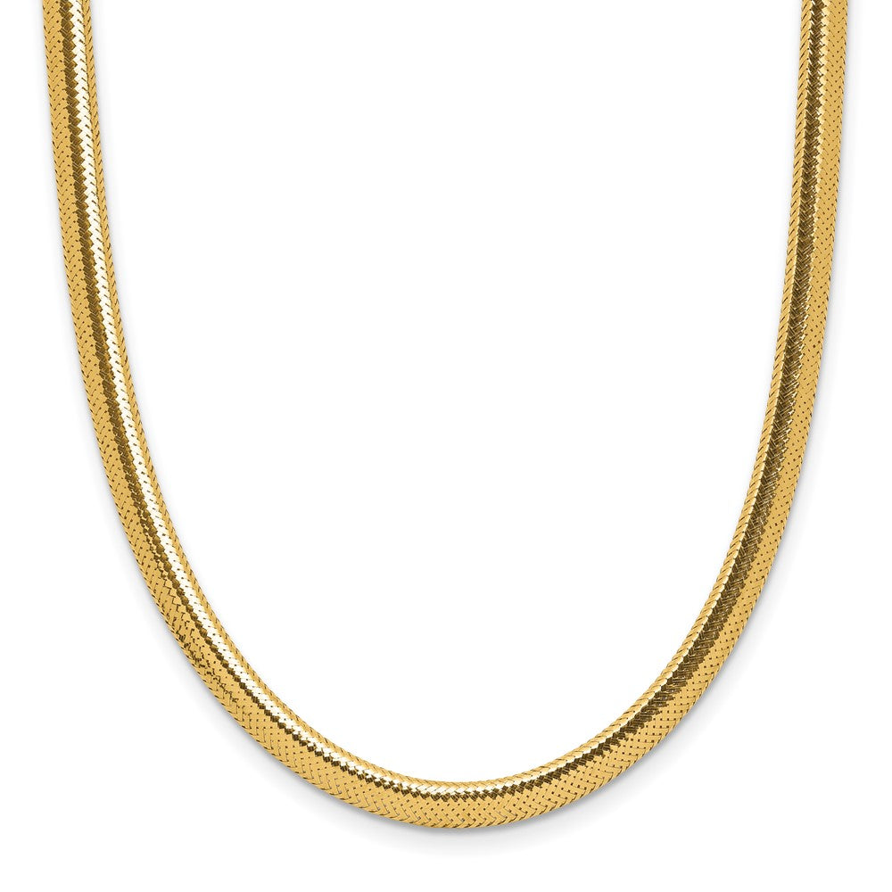14K Polished Mesh Necklace